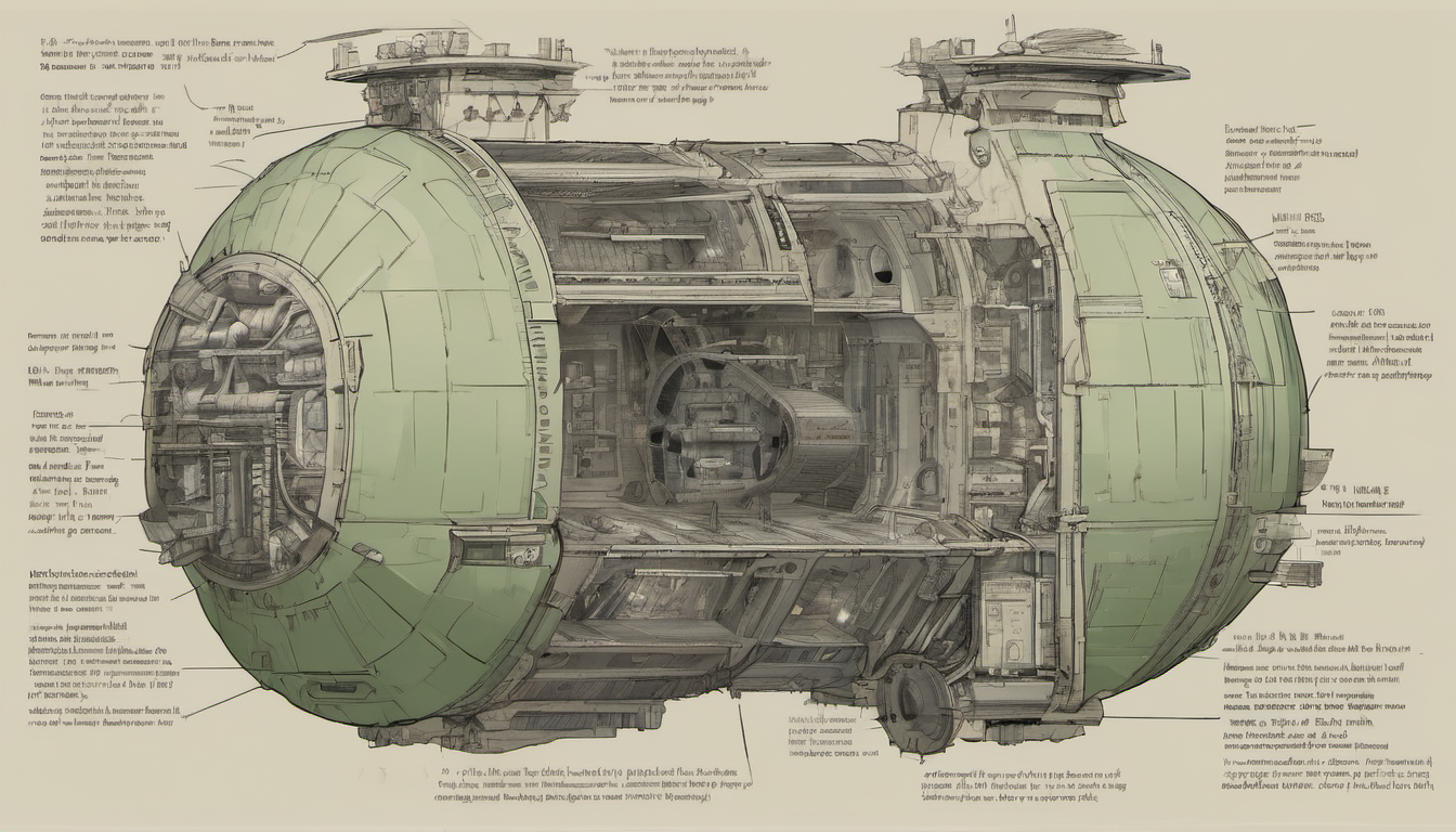 Architectural cross-section of two isolated chambers — git vault and runner cell — under one armoured shell with a single traefik gateway on top handling SSL termination